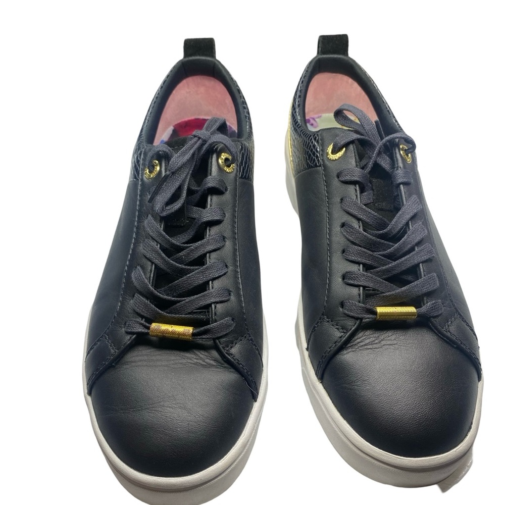 Ted Baker Black and Gold sneakers woman’s size 9 - Picture 9 of 12